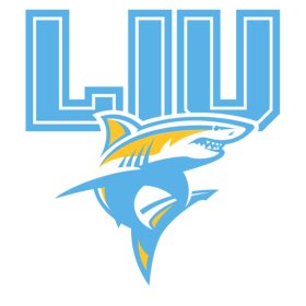 (image for) LIU Sharks 2019-Pres Primary Logo iron on DTF transfer