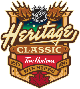 (image for) NHL Heritage Classic 2026 Primary Logo iron on DTF transfer