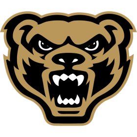 Oakland Golden Grizzlies 2021-Pres Primary Logo iron on DTF transfer